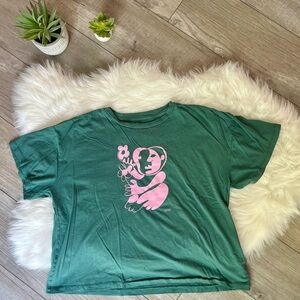GAP | Green&Pink Artist Series Tee T-Shirt with Flaws (L-Tall)
